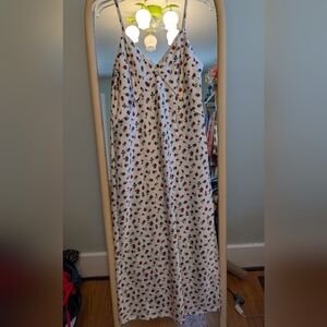 Rose Patterned Slip Dress